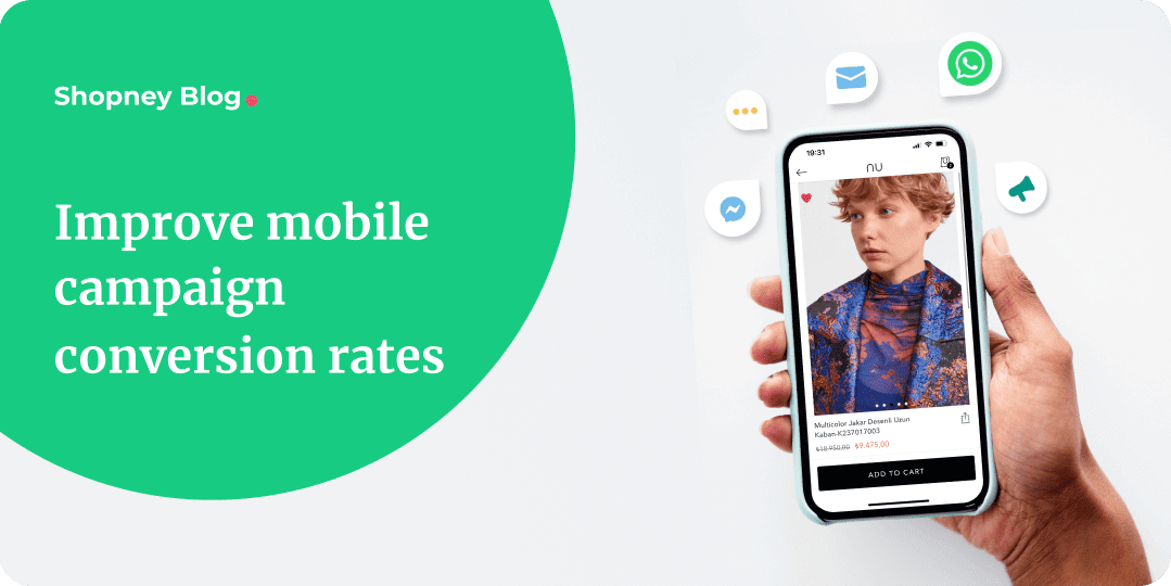 a blog cover image about improving mobile campaign conversion rates